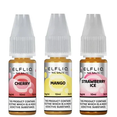 10 Pack of Elf Bar Elfliq Nic Salt E Liquids (Expired Stock)