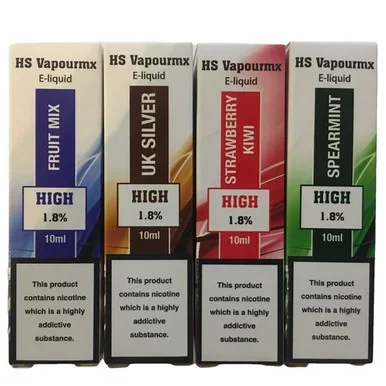 10 x 10ml HS Vapourmx High PG E Liquids