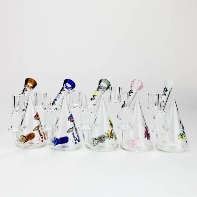 4.5″ MGM Glass 2-in-1 bubbler with Graphic [C2672]