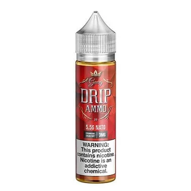 5.56 NATO Strawberry Cream | Drip Ammo eJuice | 60ml (closeout)