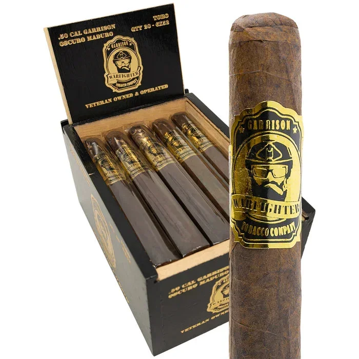 .50 Cal Garrison Oscuro Maduro Cigar – Corona