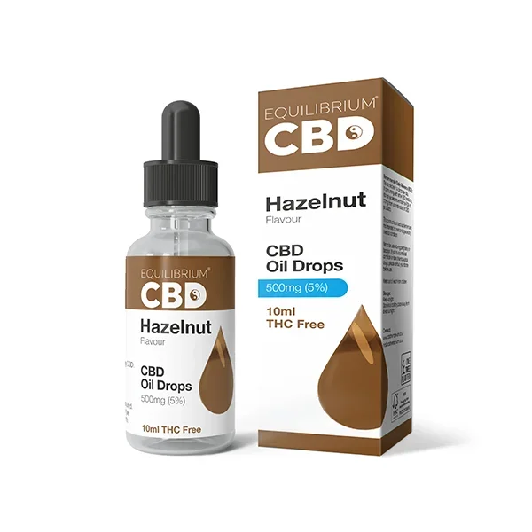 500mg Equilibrium CBD Oil 10ml – Hazelnut Flavour
