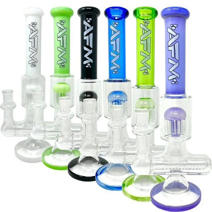 AFM Glass 12″ Sidewinder Inline Perc Glass T296 14mm 90°