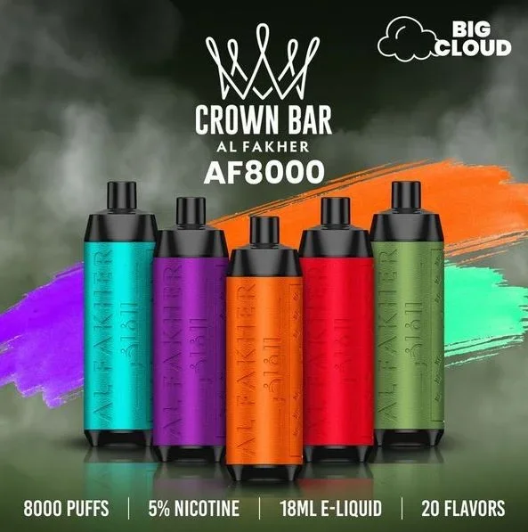 Al Fakher – Crown Bar Disposable Vape (8,000 Puffs)
