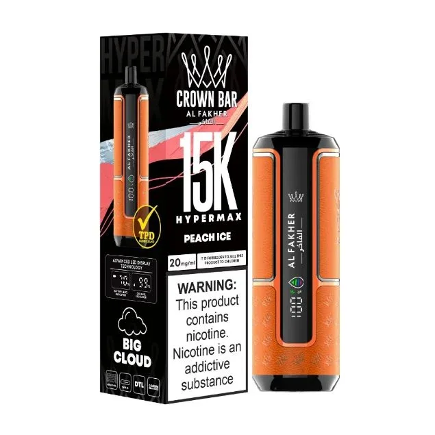 Al Fakher – Crown Bar Hypermax Disposable Vape (15,000 Puffs)