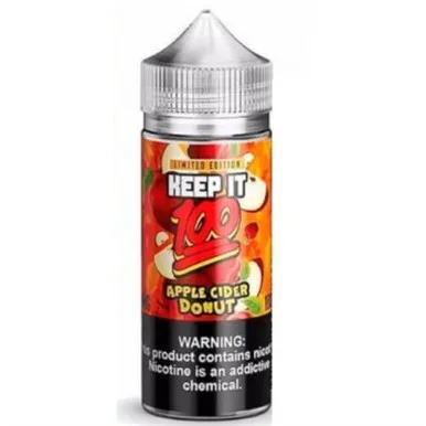 Apple Cider Donut E Liquid 100ml Shortfill By Keep It 100