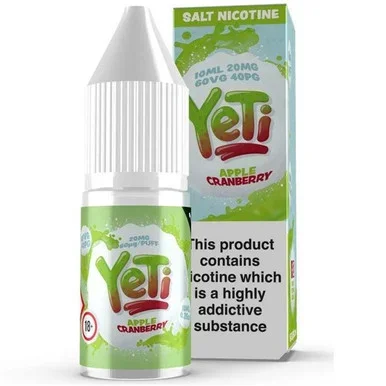 Apple Cranberry Ice Nic Salt E Liquid 10ml By Yeti