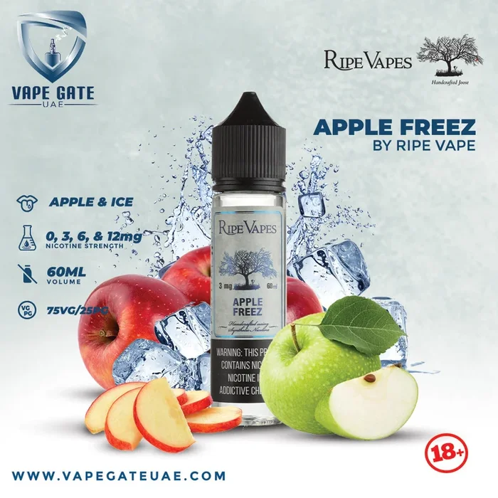 Apple Freez 60ml E liquid by Ripe Vape