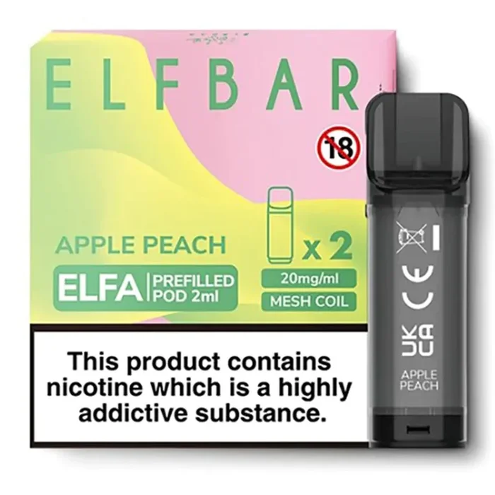 Apple Peach Elfbar ELFA Prefilled Pods 2ml
