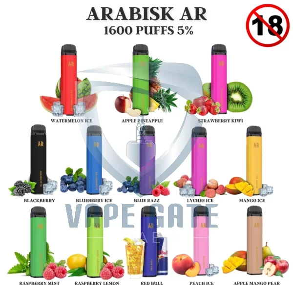 ARABISK VAPE AR DISPOSABLE VAPE PEN 1600 PUFFS