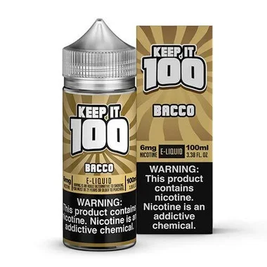 Bacco | Keep It 100 E-Liquids | 100ml (Super Deal)