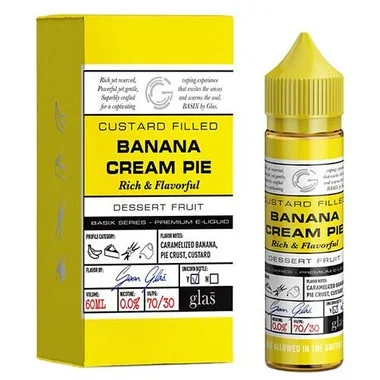 Banana Cream Pie | Glas Basix Series E Liquid | 60ml | 0mg (Super Deal)