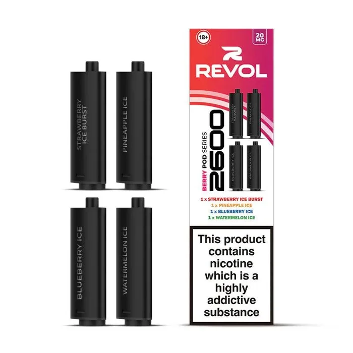 Berry Series (Multi Flavour) 2600 Prefilled Pods (4 Pack)