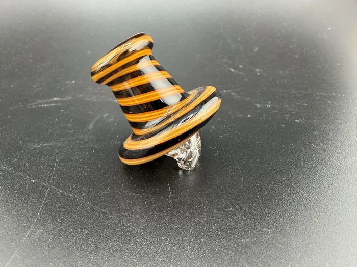 Black & Orange Spinner Cap
