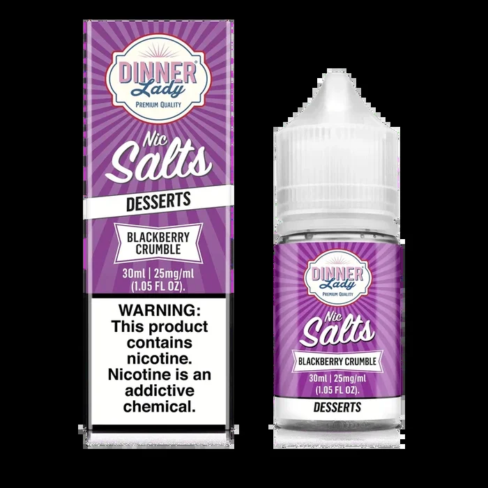Blackberry Crumble SALT – Dinner Lady – 30mL