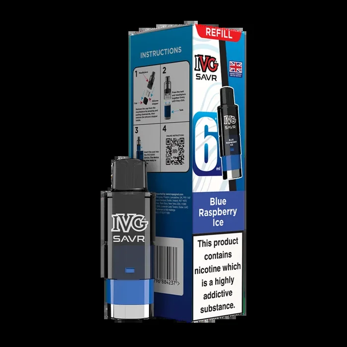 Blue Raspberry Ice IVG SAVR Refill Pack