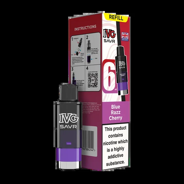 Blue Razz Cherry IVG SAVR Refill Pack