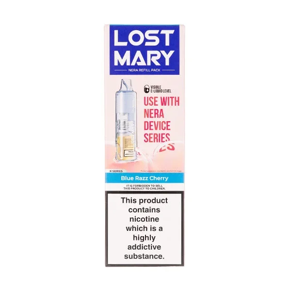 Blue Razz Cherry Nera 15k Pureview Prefilled Pod + Refill by Lost Mary