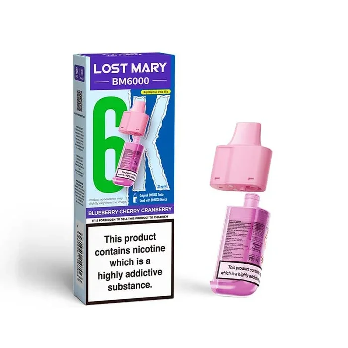Blueberry Cherry Cranberry – Lost Mary BM6000 Refill Pods