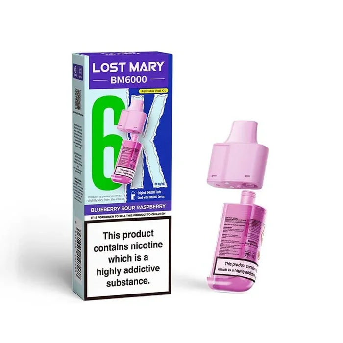 Blueberry Sour Raspberry – Lost Mary BM6000 Refill Pods