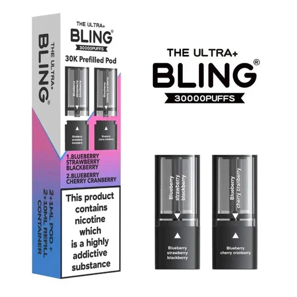 Blueberry Strawberry Blackberry / Blueberry Cherry Cranberry – Bling Ultra+ 30K Refill Pods