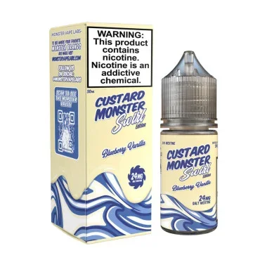 Blueberry Vanilla | Custard Monster Swirl Edition by Jam Monster eJuice | 100ml (Super Deal)