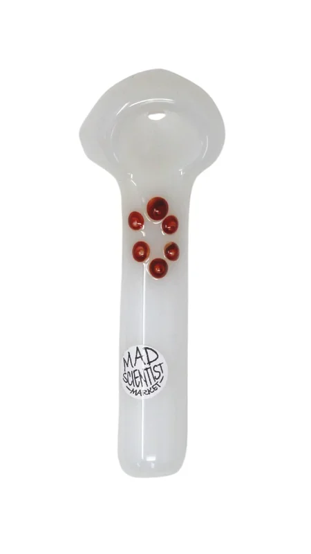 Booth $ix Glass Mini Dotted White Spoon