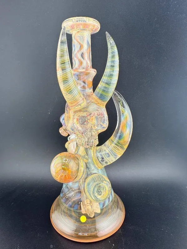 Brando Glass Fumed Skull Rig 10mm 45°