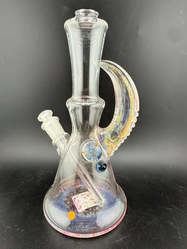 Brando Glass Mini Beaker – Fume Space Tech w/ Fumed Horn 10mm 45°