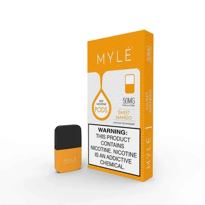 بوادت مايلي ماجناتيك بنكهة المانجو الحلوة ( الاصدار الرابع ) – MAGNETIC MYLE PODS SWEET MANGO – V4 Myle ٥٠ ر.س