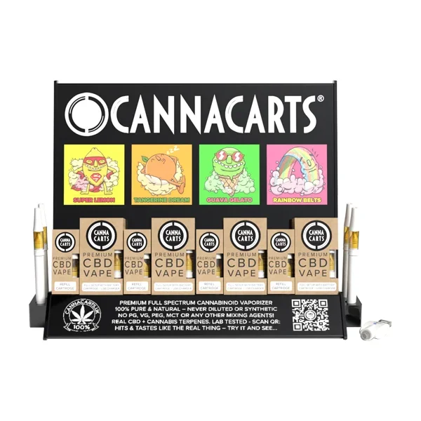 Cannacarts 420 POS Display Unit Set – 25 CBD Vapes