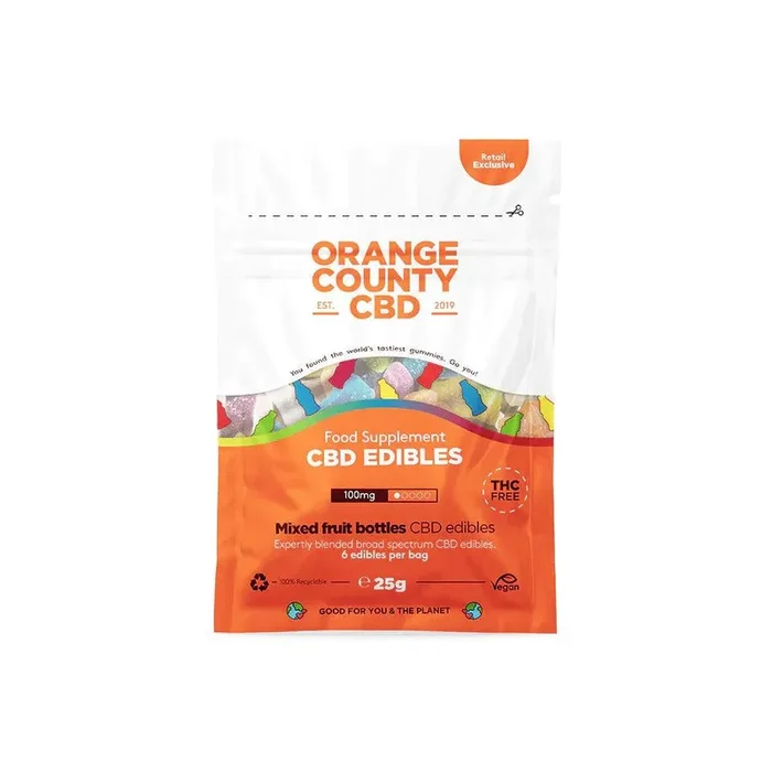 CBD Gummy Fruit Bottles Mini Grab Bag 100mg