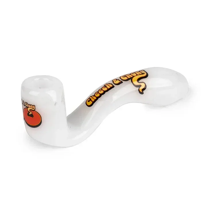 Cheech & Chong® Glass – 5″ Commemorative 50th Ann. Sherlock Pipe Collectible Tin