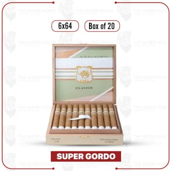 Classico by Lucky Cigar: Super Gordo 6×64 Box of 20 Cigars
