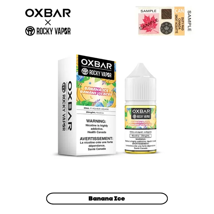 [CLEARANCE] Rocky Vapor x Oxbar E-Liquids – Banana Ice