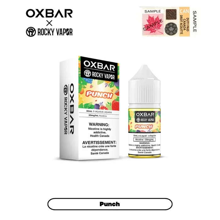 [CLEARANCE] Rocky Vapor x Oxbar E-Liquids – Punch