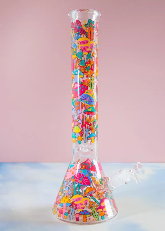 COLORFUL MUSHROOM BONG 16″