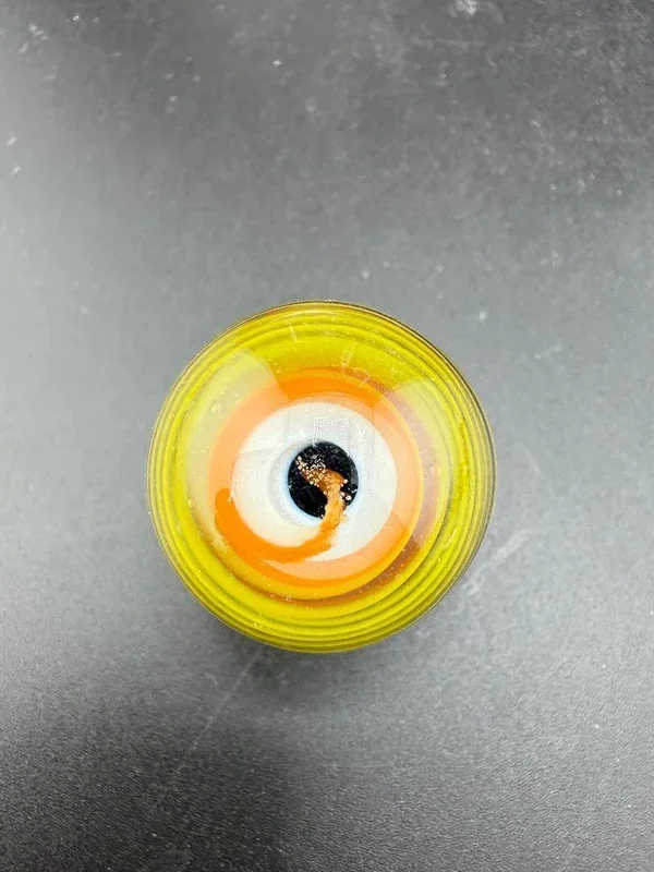 Danny W Glass Marble – 29mm Multi Layered Yellow & Orange