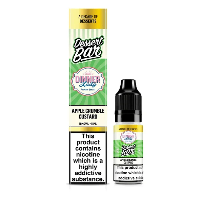 Dinner Lady Dessert Bar Salts Nic Salt E-Liquid Apple Crumble Custard