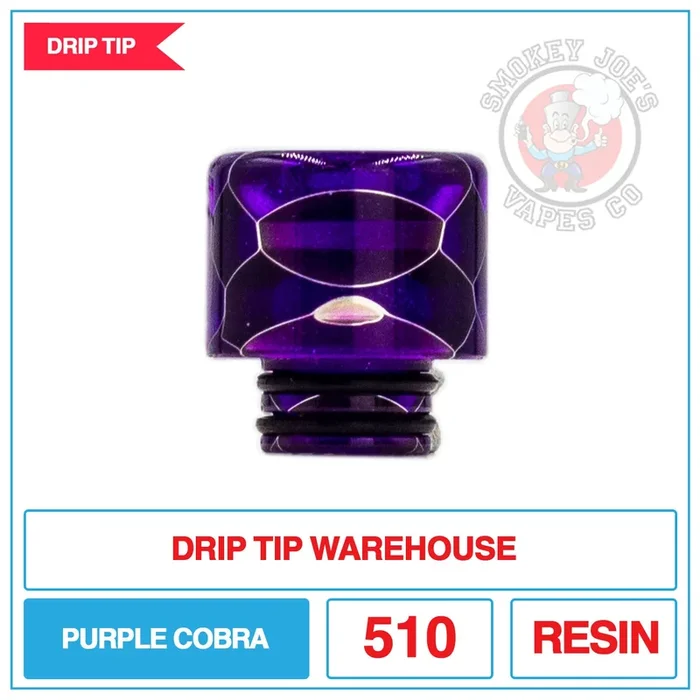 Drip Tip Warehouse – 510 Drip Tip – Purple Cobra