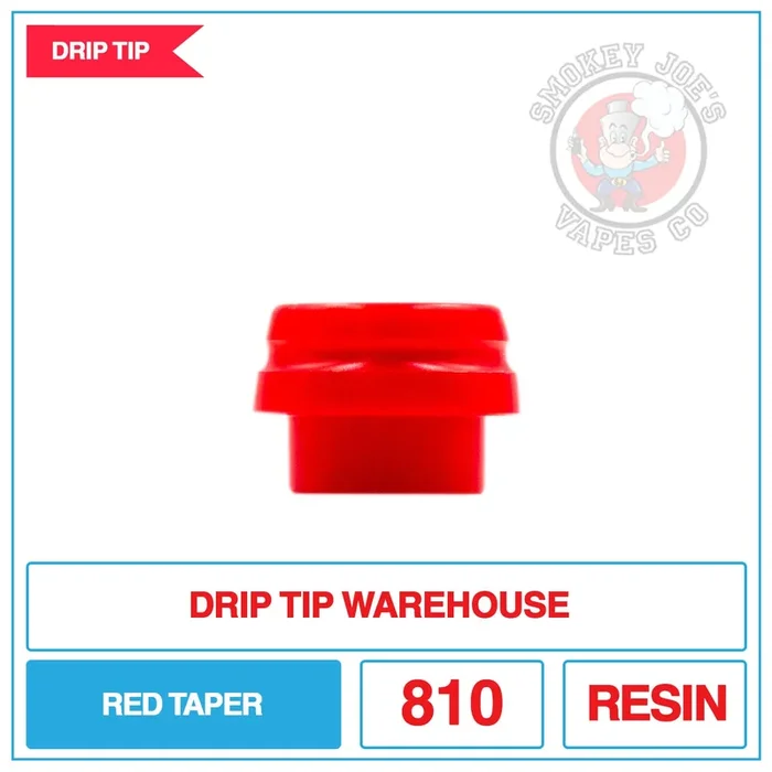 Drip Tip Warehouse – 810 Drip Tip – Red Taper