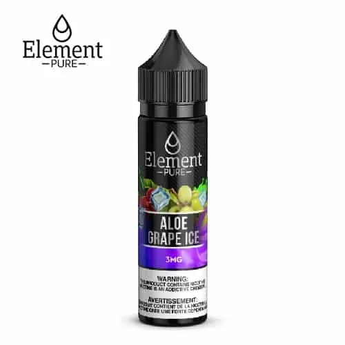 ELEMENT PURE ALOE GRAPE ICE FREEBASE E-LIQUID