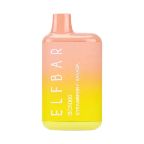 (ELF BAR) EB BC5000 Disposable Vape – 5000 puff – Strawberry Banana