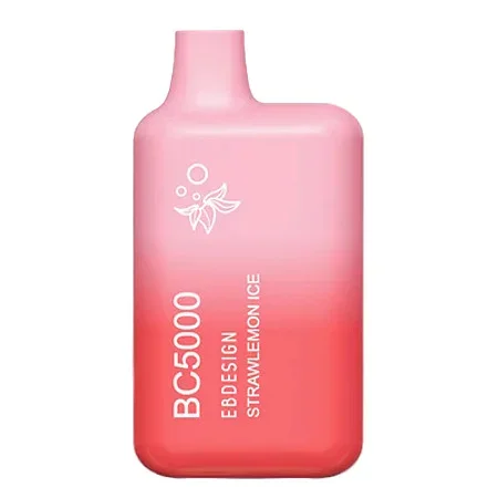 (ELF BAR) EBDESIGN BC5000 Disposable Vape – 5000 puff – StrawLEMON Ice