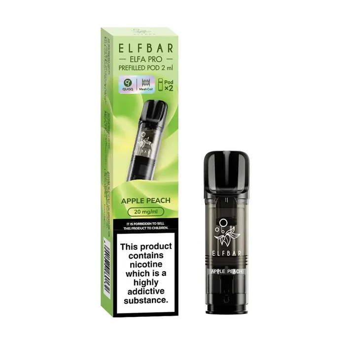 Elf Bar ELFA Pro Apple Peach Pods (2 Pack)