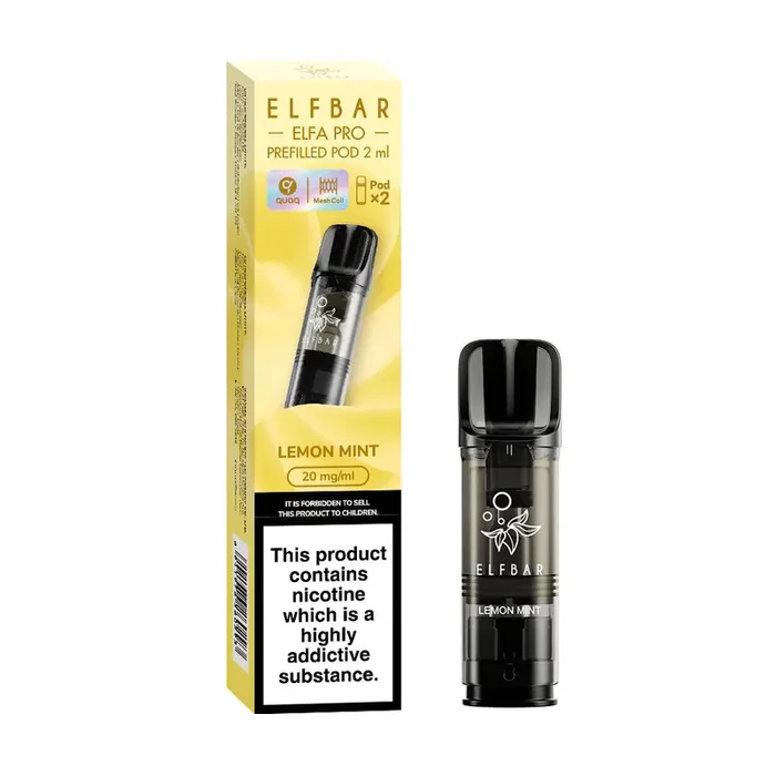 Elf Bar ELFA Pro Lemon Mint Pods (2 Pack)