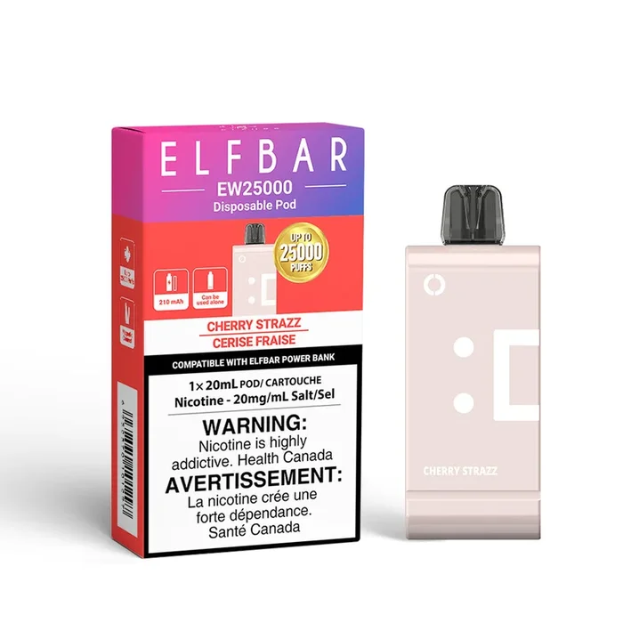 Elf Bar EW25K Cherry Strazz Disposable Pod (25000 Puffs)