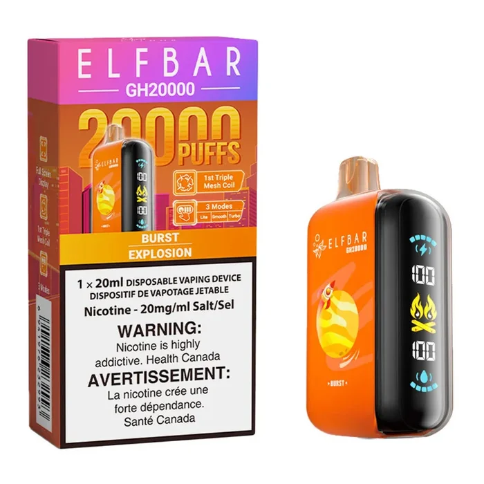 Elf Bar GH20K Disposable Vape Device – Burst 20ml
