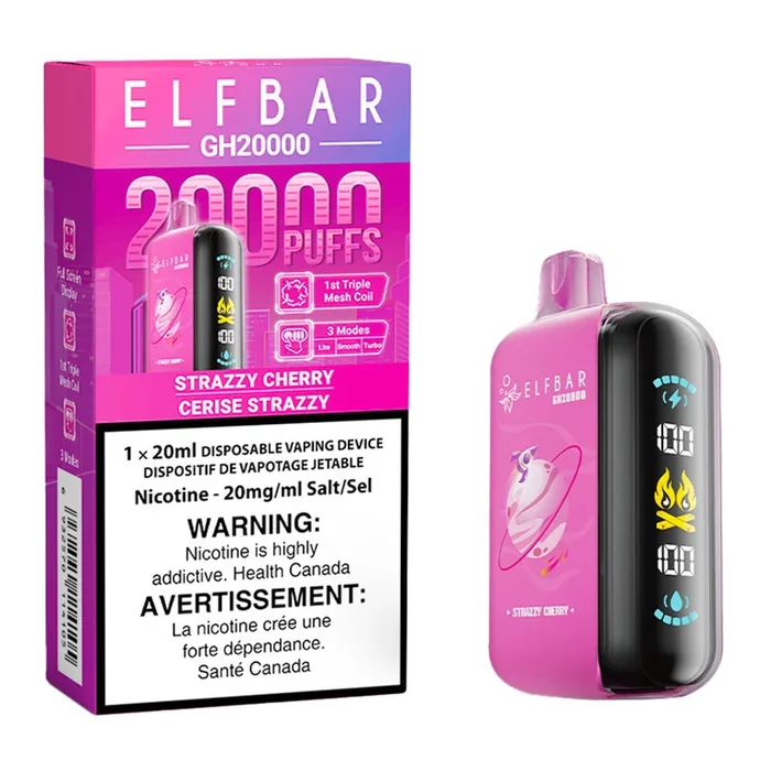 Elf Bar GH20K Disposable Vape Device – Strazzy Cherry 20ml