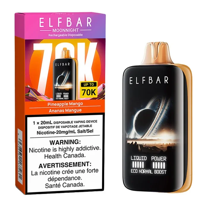 Elf Bar MoonNight 70K Disposable Vape Device – Pineapple Mango 20ml